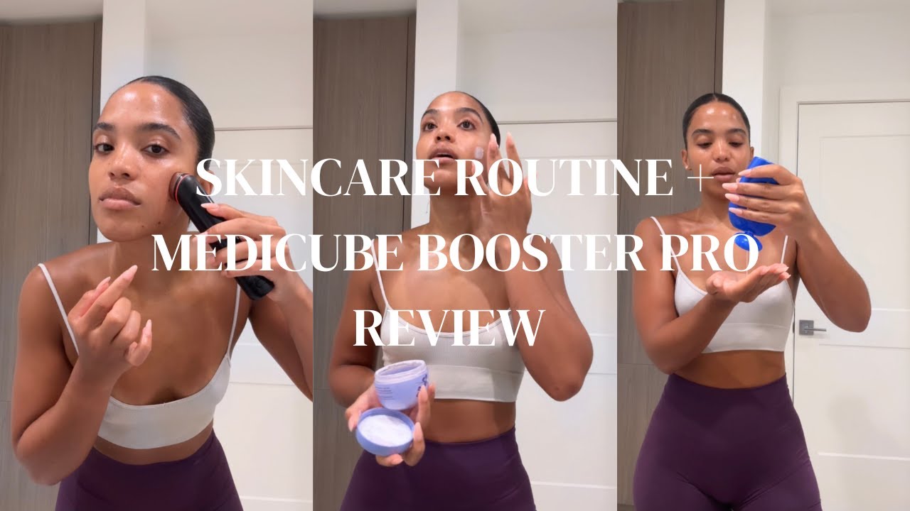 Medicube Age R Booster Pro Routine Week DAYTIME SKINCARE ROUTINE + MEDICUBE AGE R BOOSTER PRO REVIEW! - YouTube