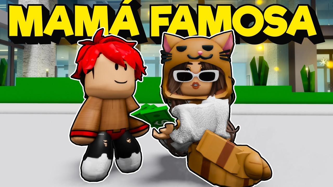 ME ADOPTA UNA MAMÁ FAMOSA EN BROOKHAVEN ROBLOX con MANDARINA