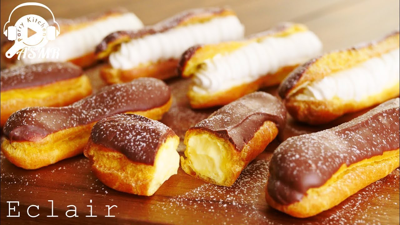 Asmr Nobgm How To Make Eclair エクレアの作り方 料理レシピはparty Kitchen Youtube