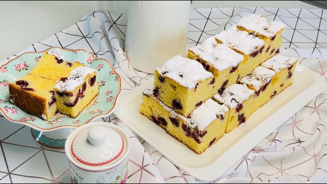 JEDNOSTAVAN I SOČAN KOLAČ SA VIŠNJAMA - snimanje reportaže za Novu-tv 🤓