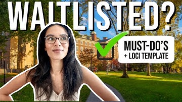GET OFF THE COLLEGE WAITLIST (with letter of continued interest template!!)