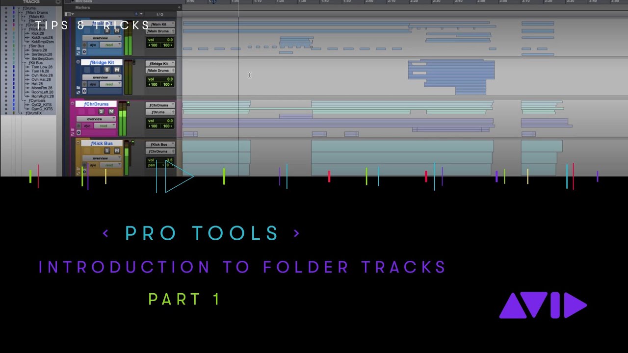 Pro Tools Introduction To Folder Tracks Part 1 