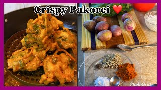 Crispy Pakorei || Aloo , Piyaz , Palak || Pakorei Recipe By Merium Pervaiz !!!