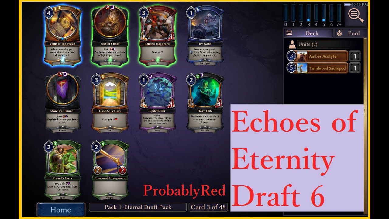 Echoes of Eternity Draft + Matches Finale | Eternal Card Game