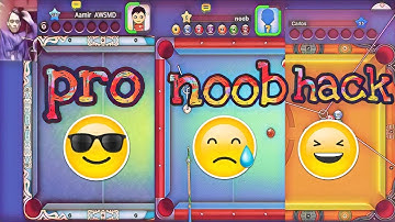Noob vs pro vs hack 🔥🔥8 ball pool Insane gameplay