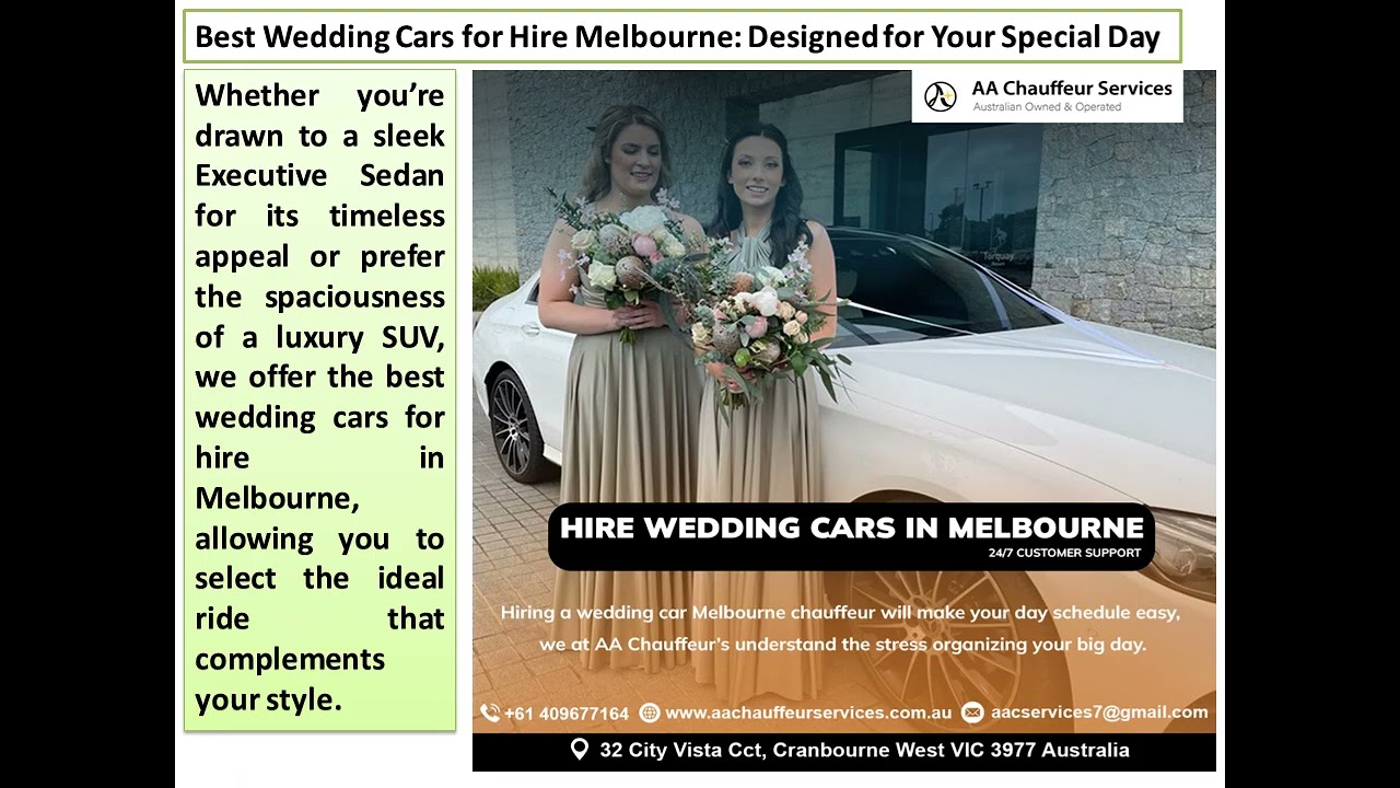 Wedding Car Hire Melbourne – Make Your Big Day Unforgettable with Our Premium Fleet