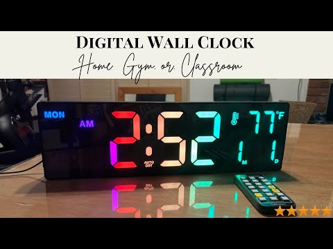 This LED Digital Wall Clock TRANSFORMED My Home Gym!