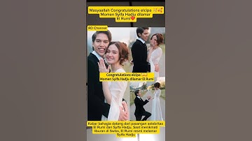 Momen Romantis El Rumi Saat Lamar Syifa Hadju 😍🥰