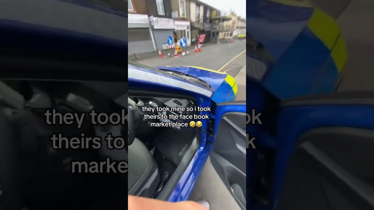 He put the police car on marketplace 🤣👮‍♀️