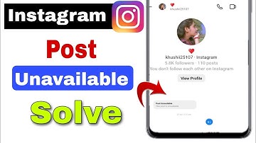 post unavailable cannot find this user Instagram post unavoidable