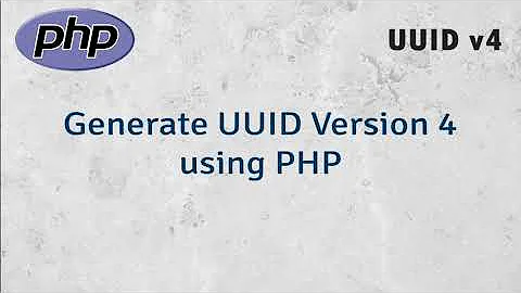 How to Generate UUID Version 4 using PHP
