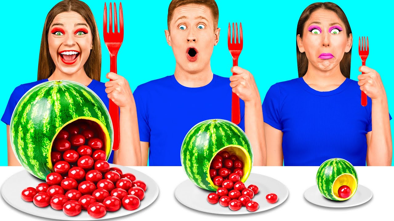 Big, Medium and Small Plate Challenge | Funny Kitchen Moments by GoFun Challenge