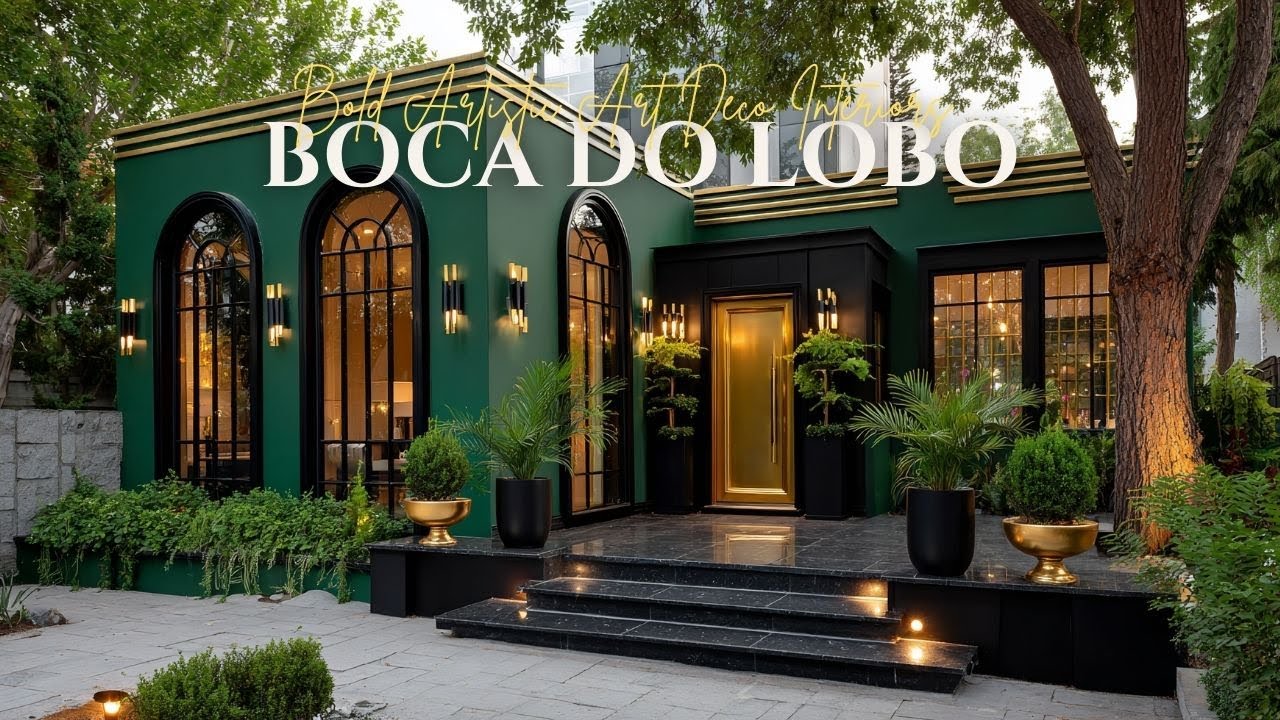 Bold Artistic Art Deco Interiors with Boca do Lobo   Statement Glam for the Brave