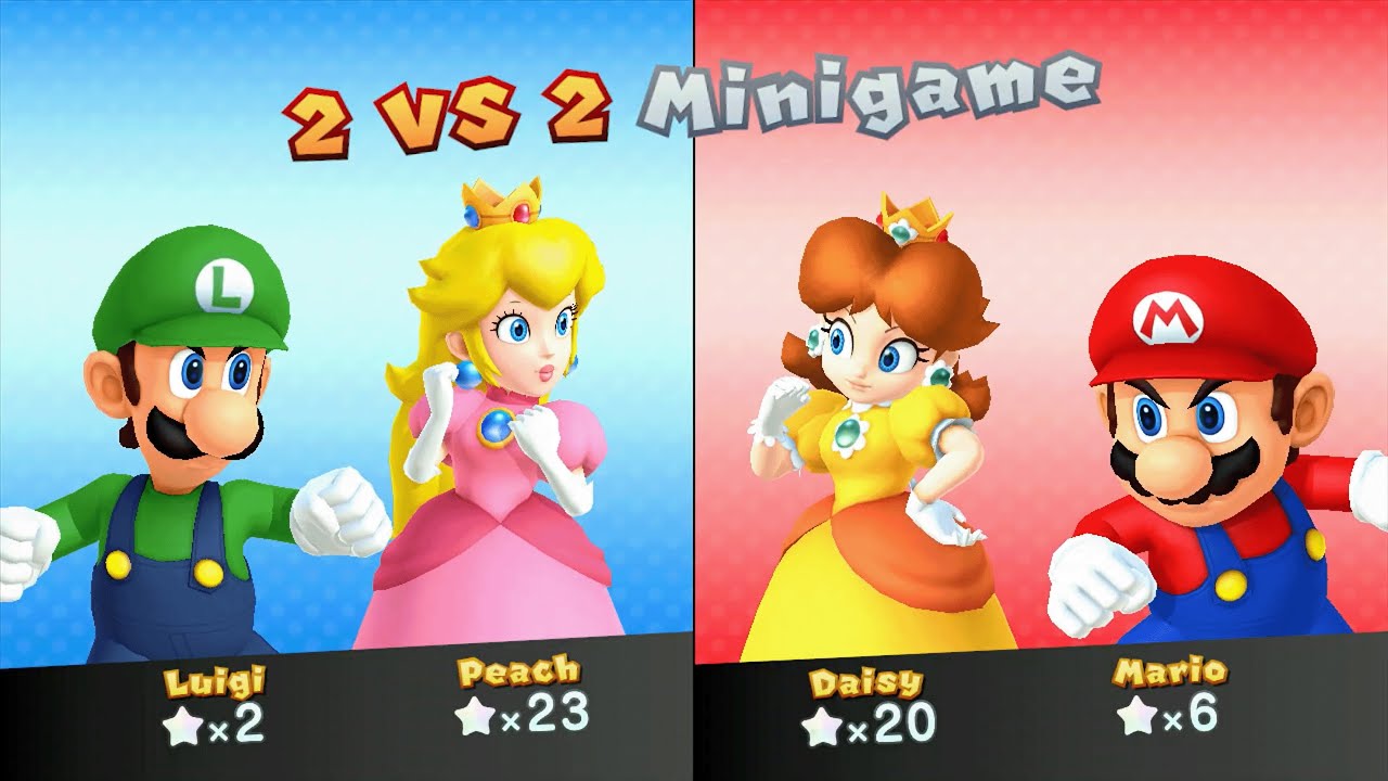 Mario Party 10 - Peach vs Daisy vs Mario vs Luigi - Airship Central