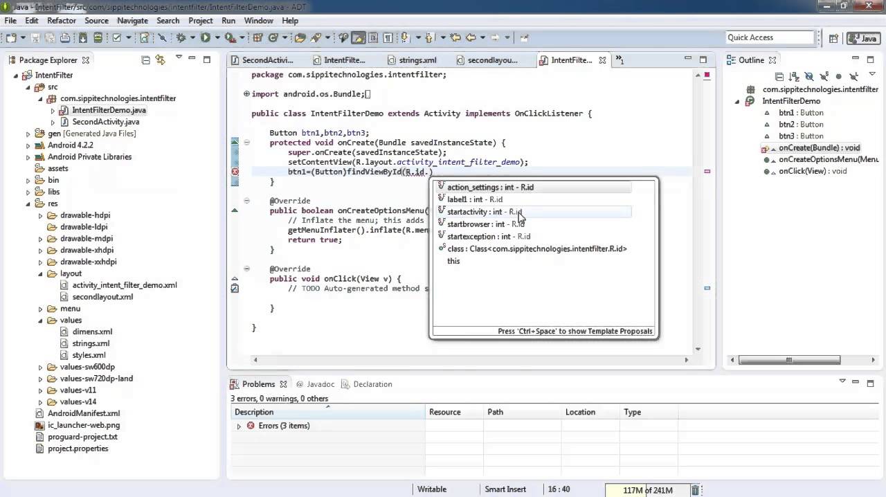 Intent Filter in Android - YouTube