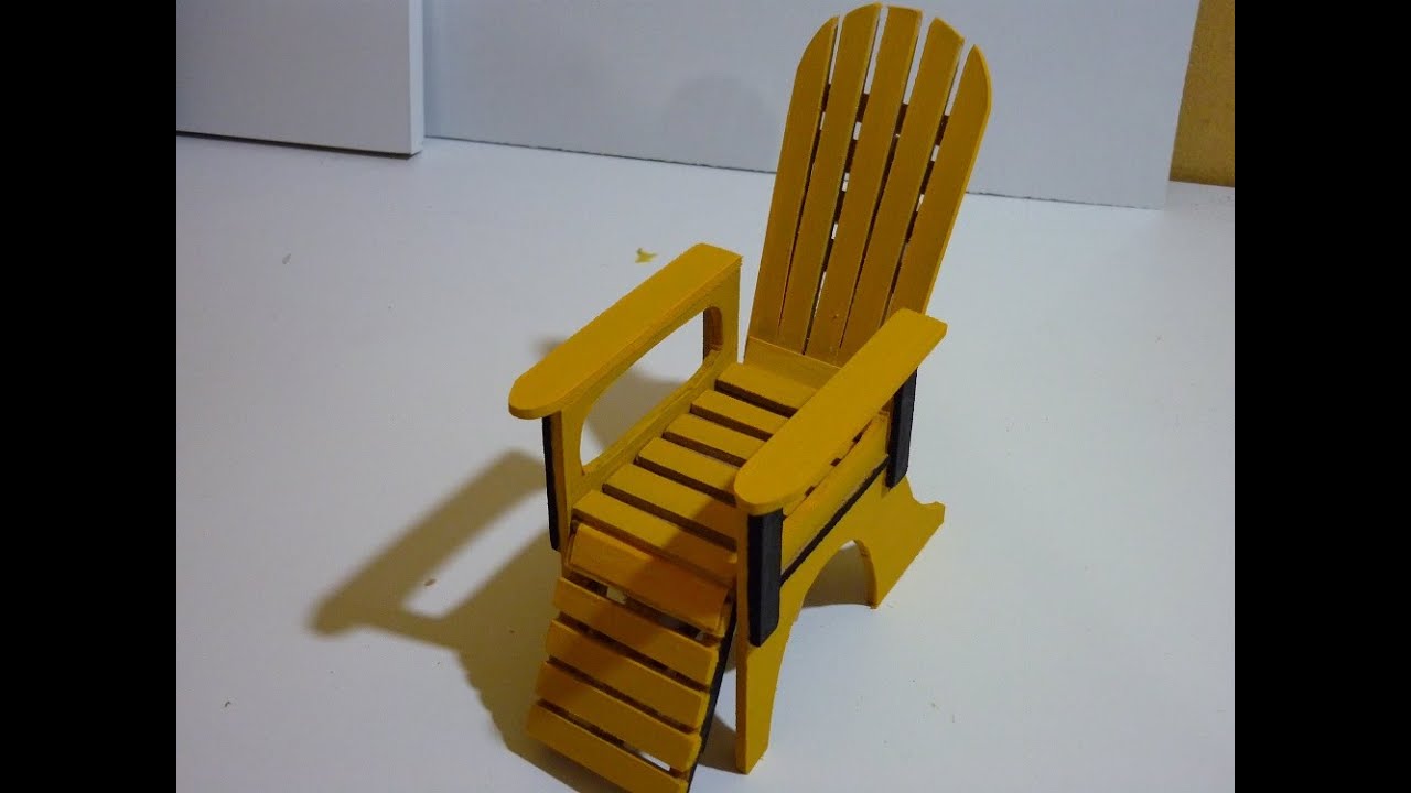 Como hacer una silla reclinable para muñecas, parte 1 youtube