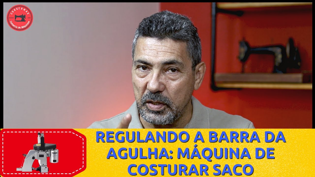 REGULANDO ALTURA DA BARRA DA AGULHA MÁQUINA DE COSTURAR SACARIA | Consermak