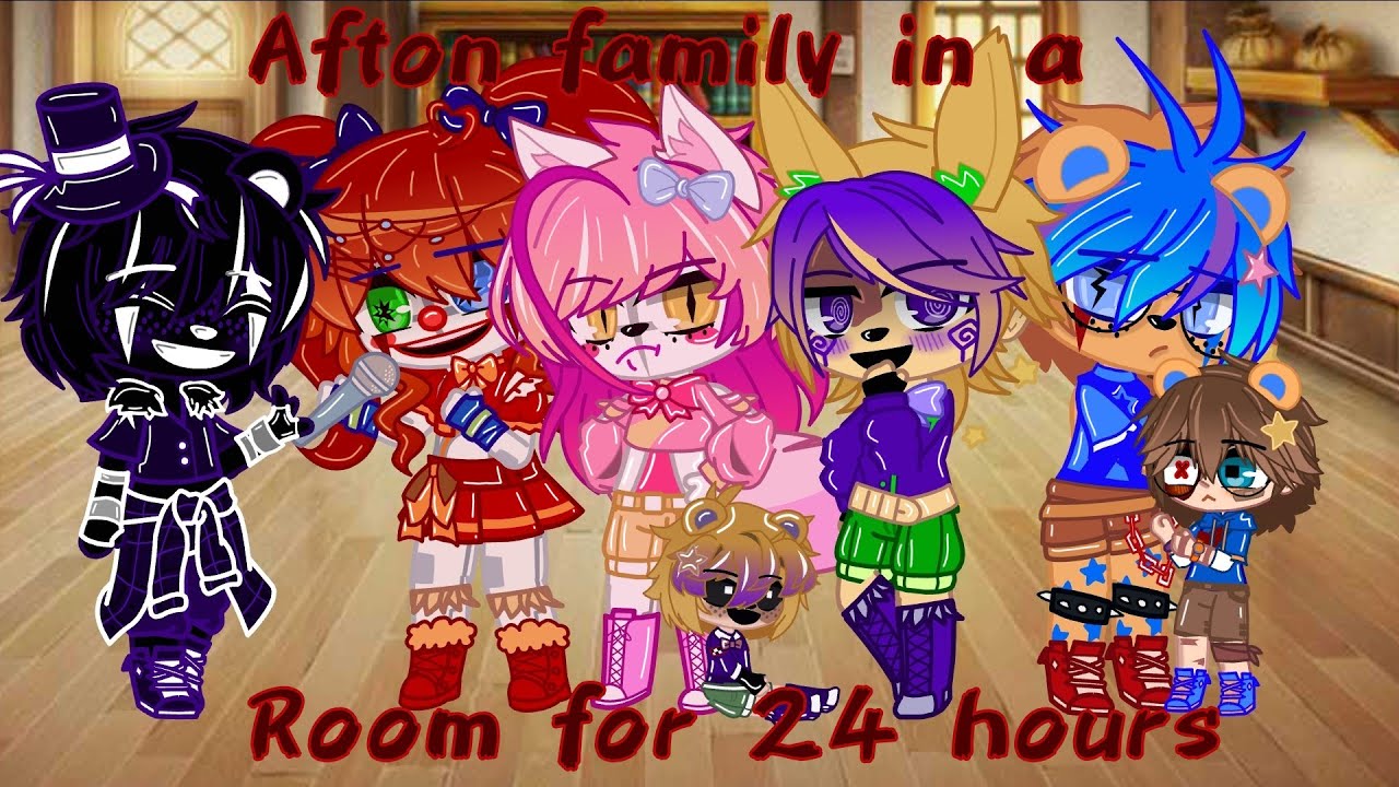 The Afton Family in a room for 24 hours || Enjoy! ♥️