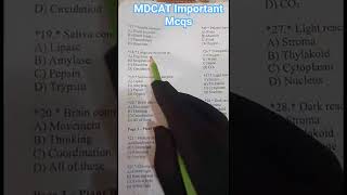 MDCAT Past Paper | Important Mcqs #biology #mdcat