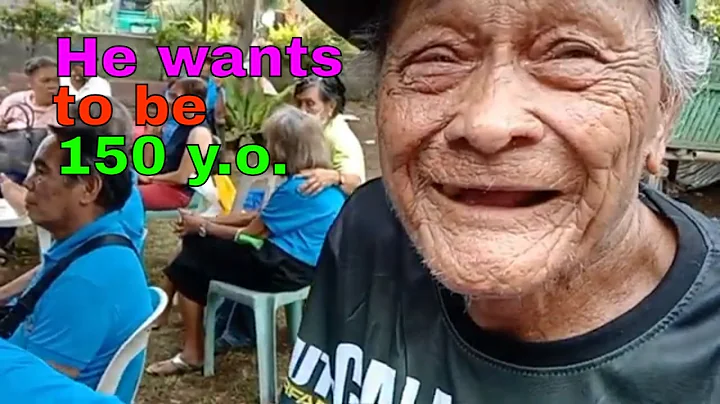 OLDEST SENIOR CITIZEN IN OUR BARANGAY WANTS TO SET A WORLD RECORD OF 150 YEARS OLD