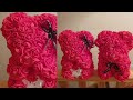 DIY rose  teddy bear  step by step