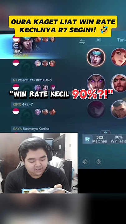 R7 PAMER WINRATE KE MVP EMWANG! SAMPE KAGET OURA : 'BAANG***!' wkwkwk #oura #rrqr7