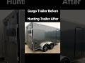 Cargo Trailer Conversion Hunting