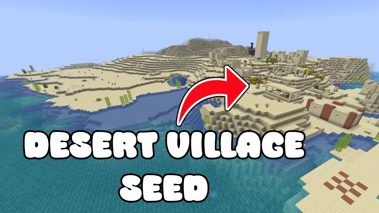 Minecraft Desert Village Seed! - YouTube