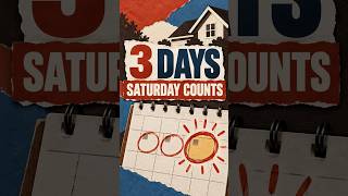 3-Day Cancellation Rule: Saturday Counts