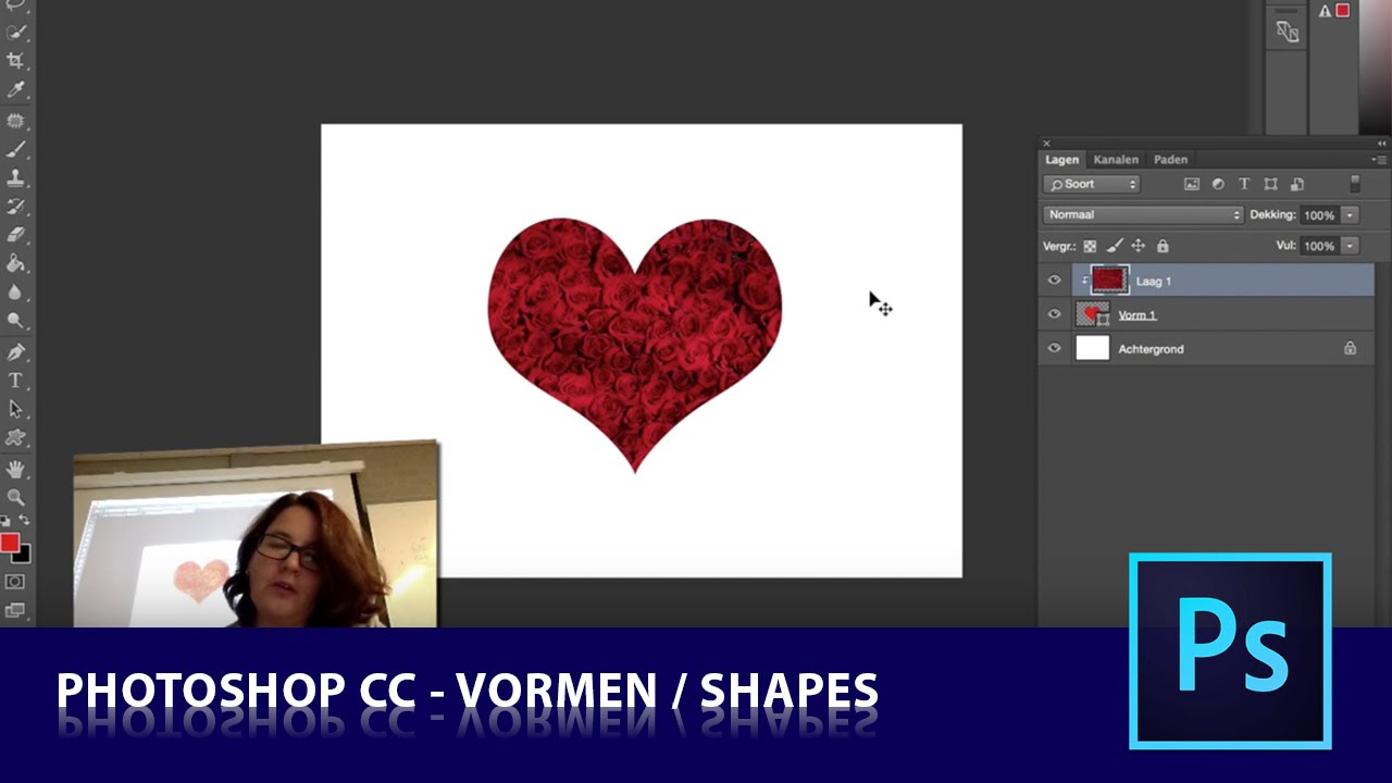  New Update les 2-2 Vormen - Shapes (Dutch Photoshop tutorial)