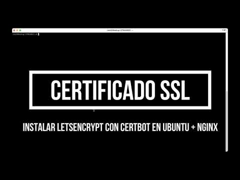 Video: ¿Cómo actualizo mi certificado SSL de Nginx?