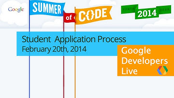 Google Summer of Code 2014, Student Application Process