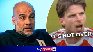 "Rice's reaction shows Arsenal are there" Pep Guardiola on the Premier League title race