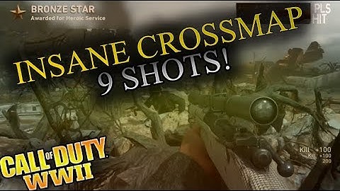 INSANE OUT OF MAP TRICKSHOT!! - (9 SHOTS)!! - WW2 Trickshotting-- @xAzur_