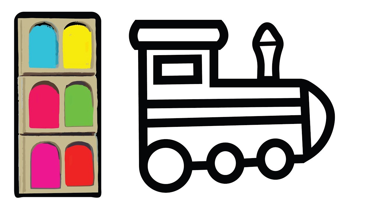 Colorear Tren Para Niños Tren Dibujos Para Dibujar