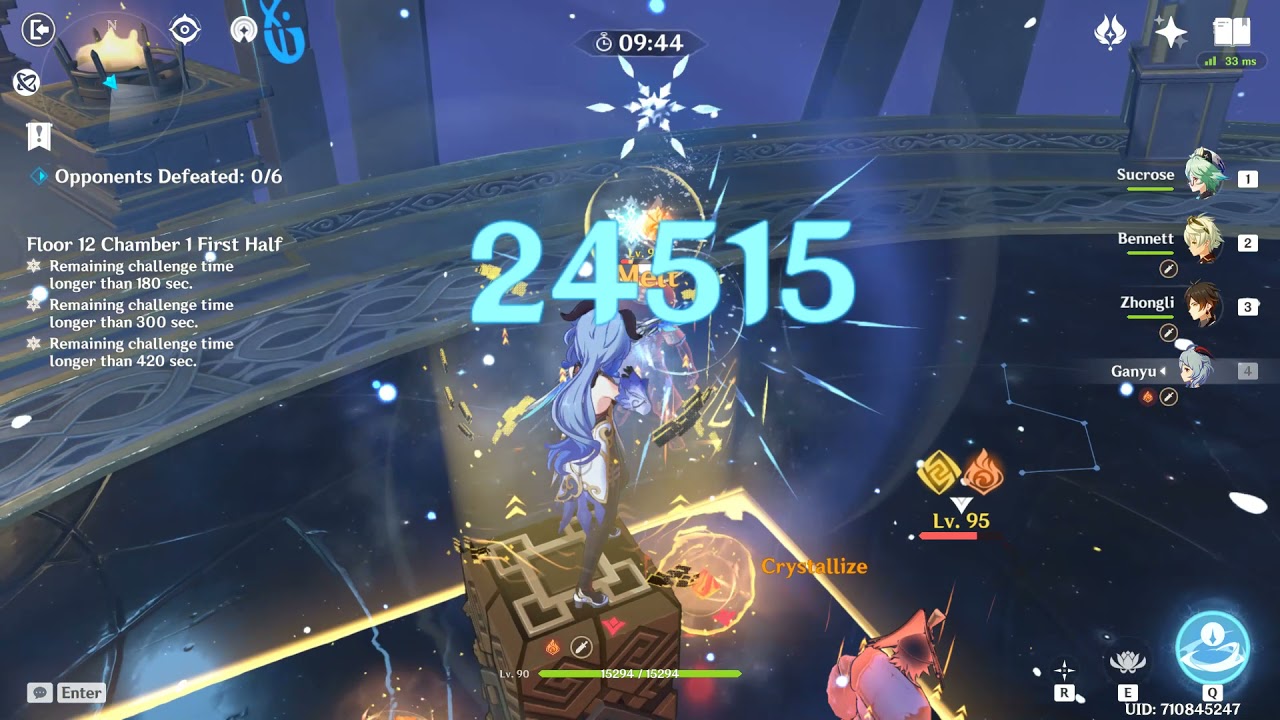 Smooth brain Ganyu Zhongli combo