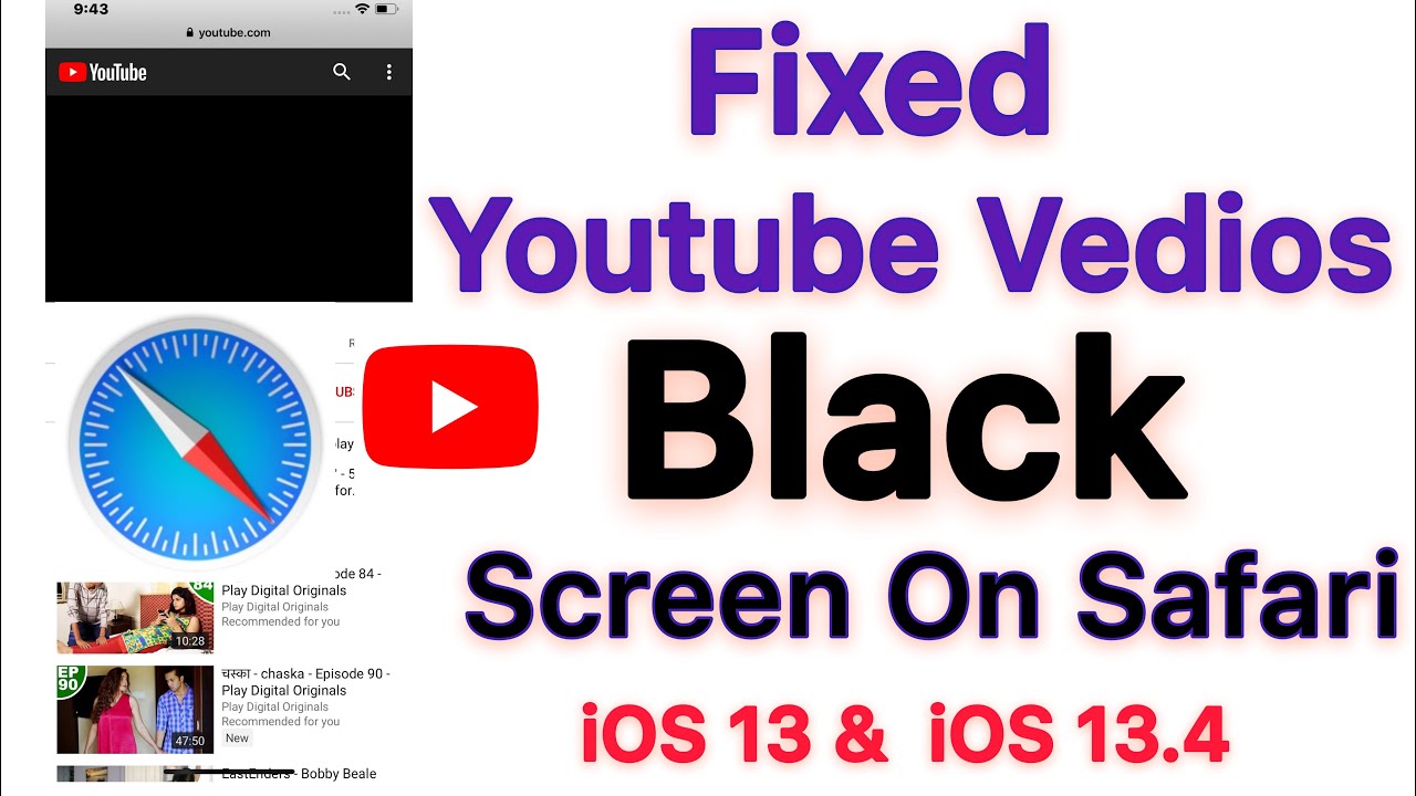 safari video black screen iphone 7