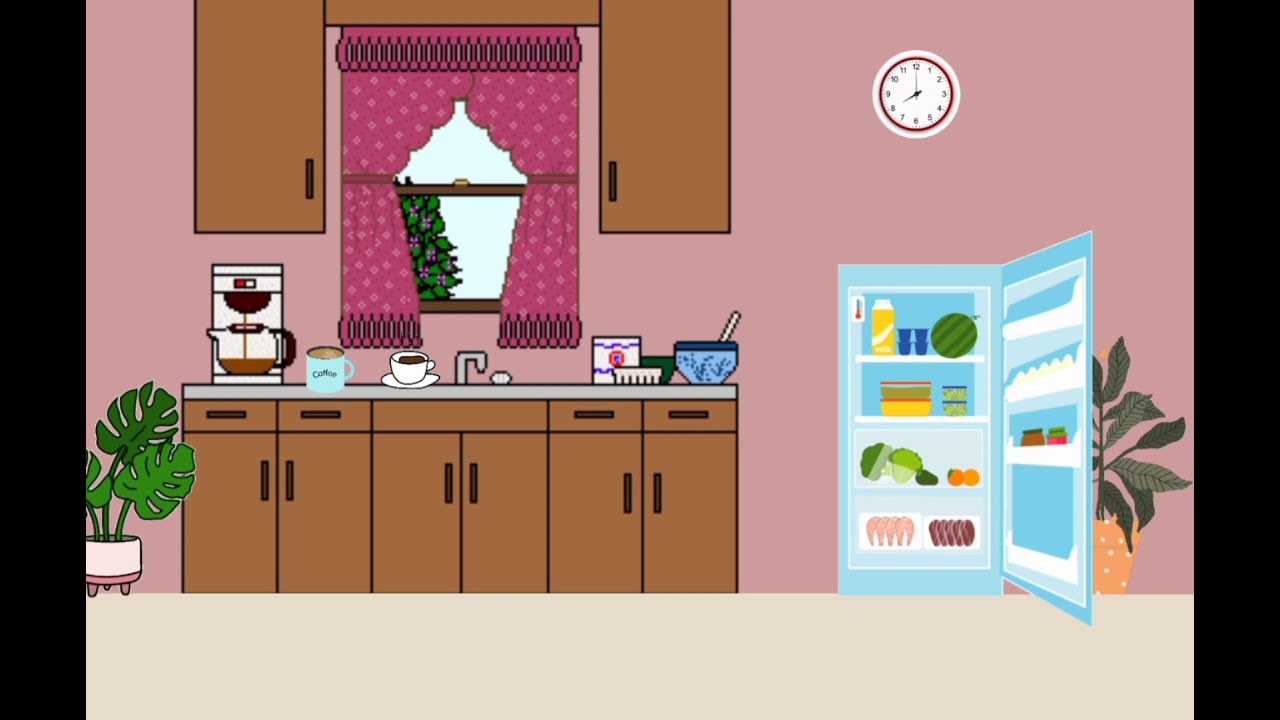 Background Animasi  Dapur  Kitchen Animated Background No Copyright 