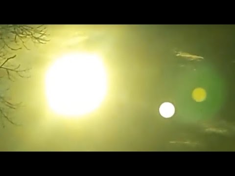 planet nibiru visible next to sun using a shaded lens argentina