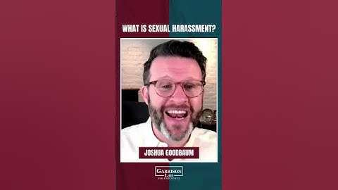 Experiencing Sexual Harassment? #EmploymentLaw #EmploymentLawyer #Harassment