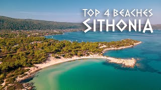 Top 4 beaches in Sithonia, Halkidiki (Greece) 🇬🇷 | Drone footage