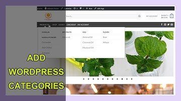 WordPress Categories - Adding Product Categories to Menus in Woo Commerce WordPress Version 5.0.2