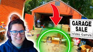 SHE SCORED A BIG VIDEO GAME HAUL AT A YARD SALE!
