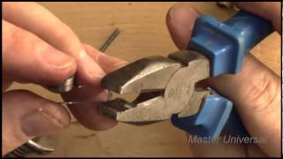 Как снять и сделать компенсационную пружину на ручную  Подольскую швейную машину. Видео №54.