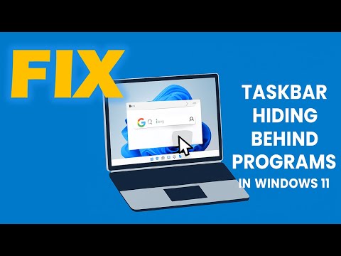 Fix Taskbar Hiding Behind Programs in Windows
