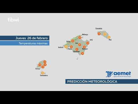 El tiempo para este jueves: contin&uacute;a el anticicl&oacute;n sobre Baleares
