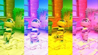 Talking Tom Cat Color OUTFIT Effect - 6 Clones Same Thing, Gameplay (Satisfying) #125 screenshot 2