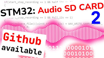STM32 Audio Recorder 2:  SD Card || SDIO and FatFs stack