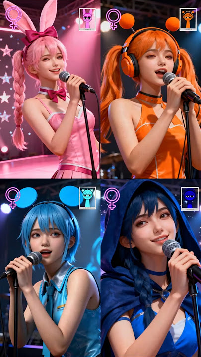 Sprunki~ gender swap So who sings well? #sprunki  #anime #music  #koreanmusic #love