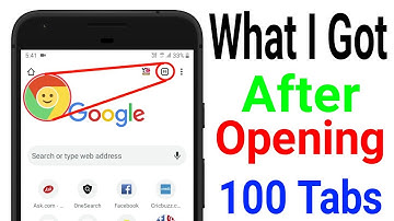 What happened after opening  100 tabs in mobile Google Chrome